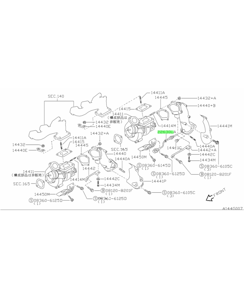 CAPTEUR EGT R34 GTR NISSAN 