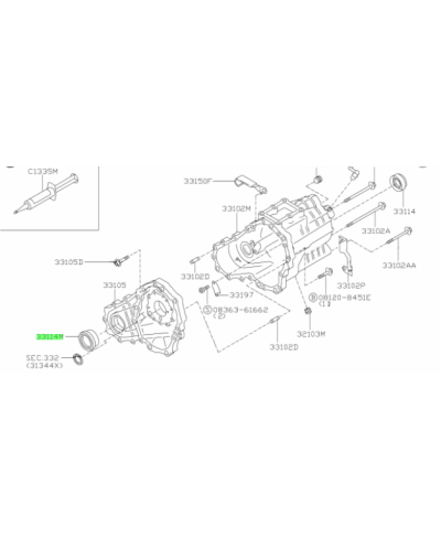 JOINT SPI BOITE DE TRANSFERT R32 R33 R34 GTR