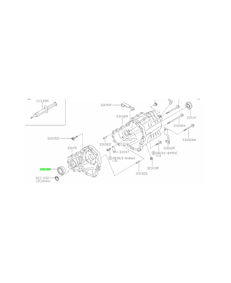 JOINT SPI BOITE DE TRANSFERT R32 R33 R34 GTR