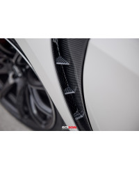 GRILLES D'EXTRACTION D'AIR AILES AVANT EN CARBONE HONDA CIVIC TYPE-R FK8 SEIBON