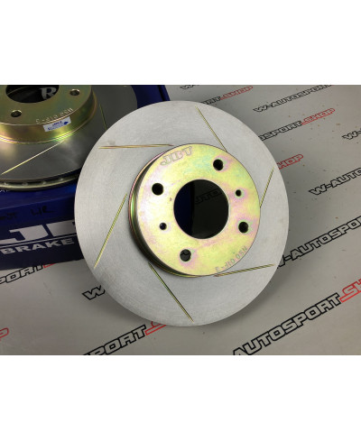 SET DE DISQUES DE FREIN AVANT VENTILÉS RAINURÉS NISSAN 200SX S13 JBT BRAKE