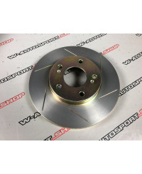 SET DE DISQUES DE FREIN AVANT VENTILÉS RAINURÉS NISSAN 200SX S15 JBT BRAKE