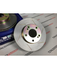SET DE DISQUES DE FREIN AVANT VENTILÉS RAINURÉS NISSAN 200SX S15 JBT BRAKE