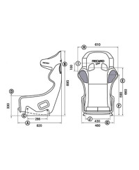 SIÈGE BAQUET PRO RACER SPA HANS XL FIA RECARO