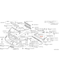 TRAVERSE PARECHOC AVANT SKYLINE R34 NISSAN