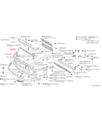 TRAVERSE SUPERIEUR PARECHOC AVANT SKYLINE R34 NISSAN