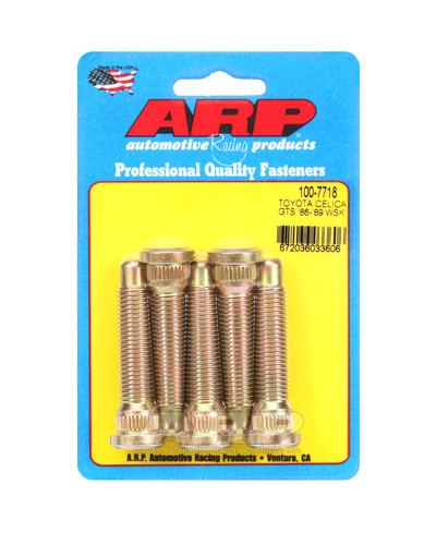 KIT 5 GOUJONS DE ROUES RENFORCÉS TOYOTA CELICA GTS 86-89  (M12x1.50 & 60MM) ARP