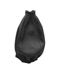 SOUFFLET DE LEVIER DE VITESSES EN CUIR NOIR PERFORÉ NARDI