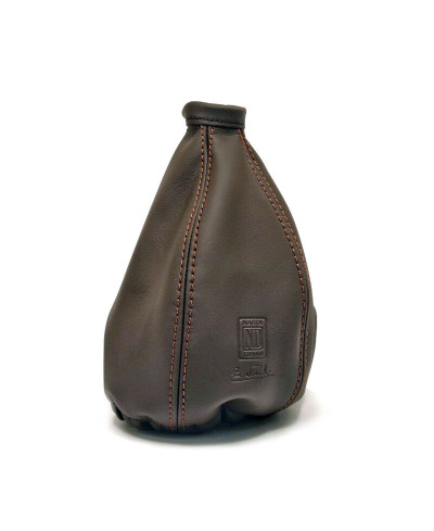 SOUFFLET DE LEVIER DE VITESSES EN CUIR BRUN NARDI