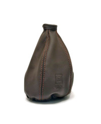 SOUFFLET DE LEVIER DE VITESSES EN CUIR BRUN NARDI