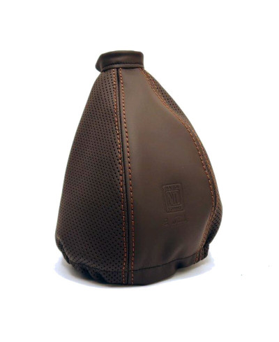 SOUFFLET DE LEVIER DE VITESSES EN CUIR BRUN PERFORÉ NARDI