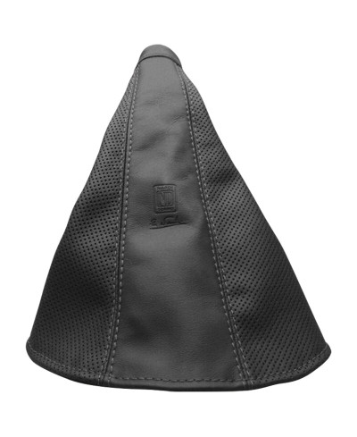 SOUFFLET DE FREIN À MAIN EN CUIR NOIR PERFORÉ NARDI