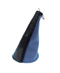 SOUFFLET DE FREIN À MAIN EN CUIR NOIR & BLEU NARDI