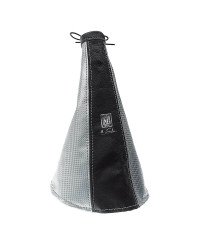 SOUFFLET DE FREIN À MAIN EN CUIR NOIR & GRIS NARDI