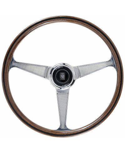 VOLANT 60E ANNIVERSAIRE EN BOIS AVEC BRANCHE CHROMÉES TULIPÉ 45MM Ø38CM NARDI