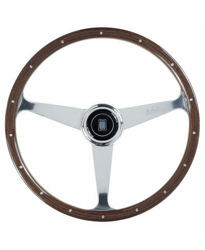 VOLANT 50E ANNIV. EN BOIS AVEC BRANCHES CHROMÉES TULIPÉ 45MM Ø38CM NARDI