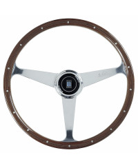 VOLANT 50E ANNIV. EN BOIS AVEC BRANCHES CHROMÉES TULIPÉ 45MM Ø38CM NARDI