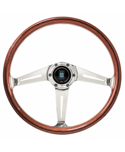 VOLANT NARDI CLASSIC ND36 "SIDE SPOKES" BOIS AVEC BRANCHES ALUMINIUM NARDI