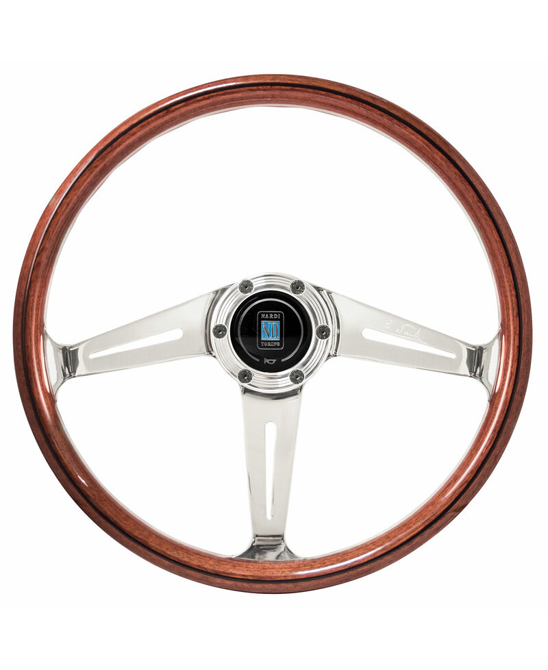 VOLANT NARDI CLASSIC ND36 "SIDE SPOKES" BOIS AVEC BRANCHES ALUMINIUM NARDI VOLANT NARDI CLASSIC ND36 "SIDE SPOKES" BOIS AVEC BRANCHES ALUMINIUM NARDI