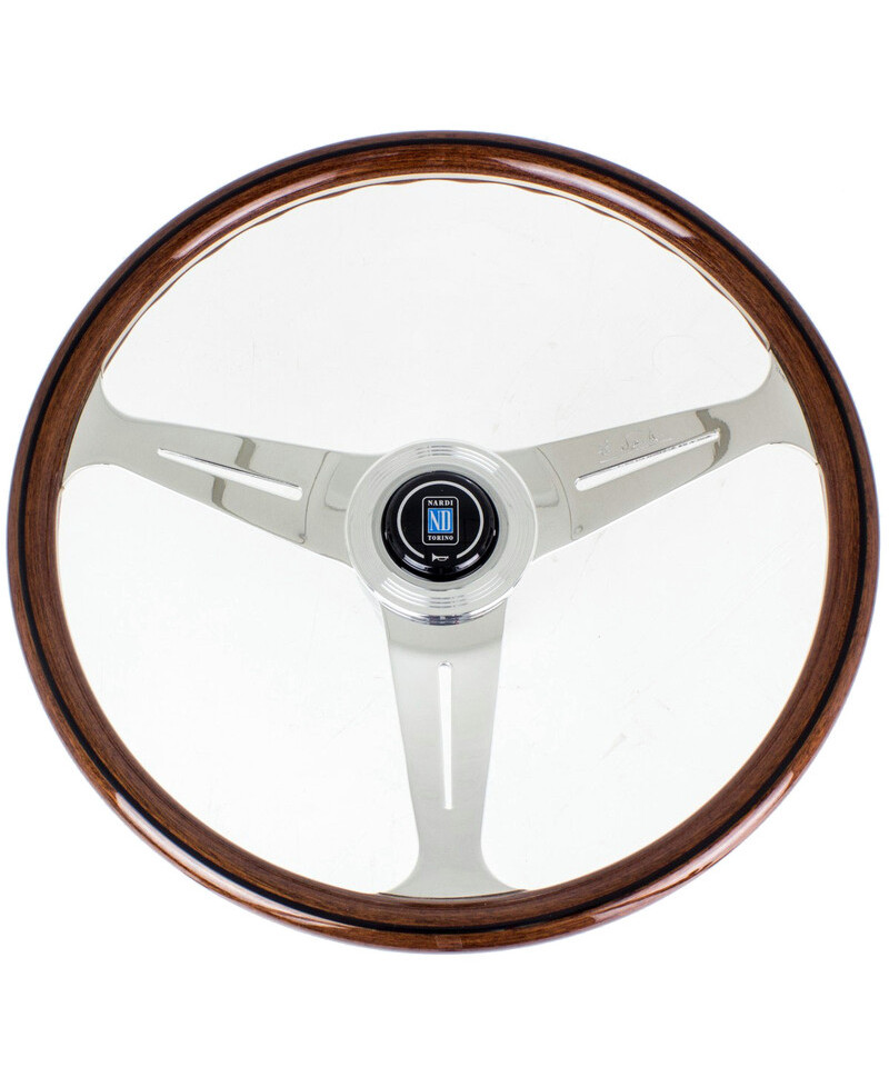 VOLANT NARDI CLASSIC ND34 BOIS ET BRANCHES CHROMÉES TULIPÉ 40MM NARDI VOLANT NARDI CLASSIC ND34 BOIS ET BRANCHES CHROMÉES TULIPÉ 40MM NARDI