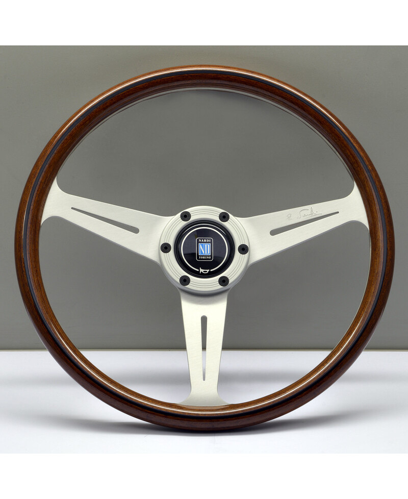 VOLANT NARDI CLASSIC ND36 BOIS ET BRANCHES ALUMINIUM TULIPÉ 40MM (VIS APPARENTES) NARDI VOLANT NARDI CLASSIC ND36 BOIS ET BRANCHES ALUMINIUM TULIPÉ 40MM (VIS APPARENTES) NARDI