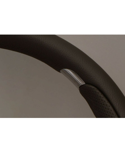 VOLANT NARDI KALLISTA CUIR NOIR AVEC BRANCHES CHROMÉES NARDI