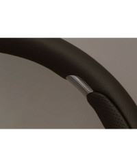 VOLANT NARDI KALLISTA CUIR NOIR AVEC BRANCHES CHROMÉES NARDI