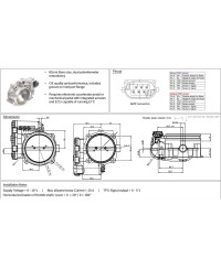 CORPS PAPILLON ÉLECTRONIQUE 82MM LINK