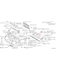 SUPPORT PARECHOC SKYLINE R34 NISSAN