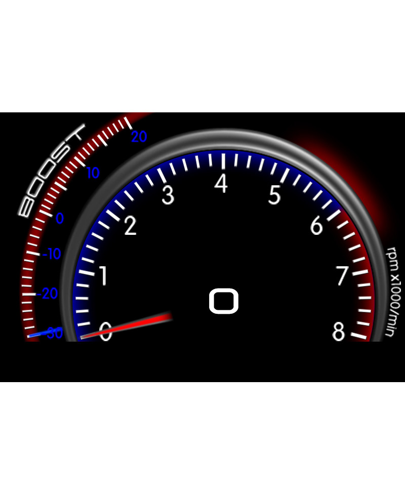 AFFICHAGE UNIVERSEL JAUGES MULTIFONCTIONS UNITÉ DOUBLE DIN BOOST / VITESSE / RPM ZADA TECH