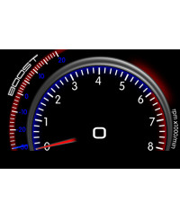 AFFICHAGE UNIVERSEL JAUGES MULTIFONCTIONS UNITÉ DOUBLE DIN BOOST / VITESSE / RPM ZADA TECH