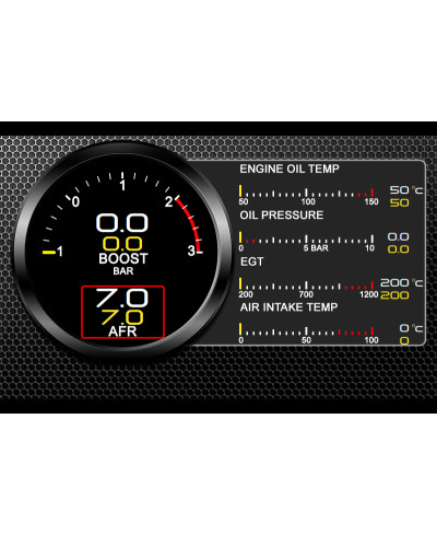AFFICHAGE JAUGES MULTIFONCTIONS UNIVERSEL UNITÉ DOUBLE DIN  & CAPTEURS ZADA TECH
