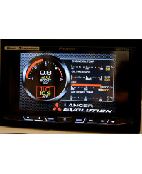 AFFICHAGE JAUGES MULTIFONCTIONS MITSUBISHI LANCER EVO UNITÉ DOUBLE DIN HDMI & CAPTEURS ZADA TECH