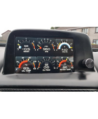 KIT AFFICHAGE JAUGES MULTIFONCTIONS MFD NISSAN SKYLINE R32 / R33 / R34 UNITÉ DOUBLE DIN & CAPTEURS ZADA TECH