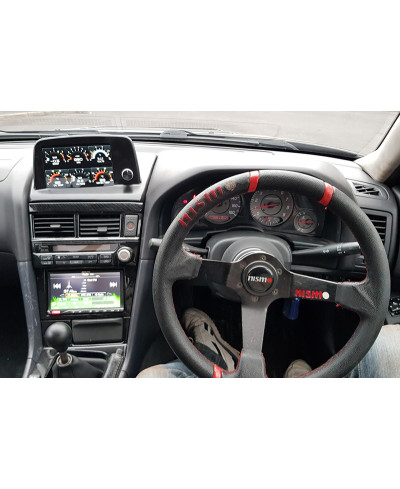 KIT AFFICHAGE JAUGES MULTIFONCTIONS MFD NISSAN SKYLINE R32 / R33 / R34 UNITÉ DOUBLE DIN & CAPTEURS ZADA TECH