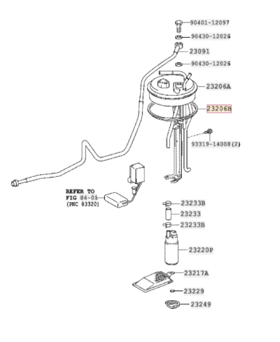 JOINT POMPE A ESSENCE SUPRA JZA80