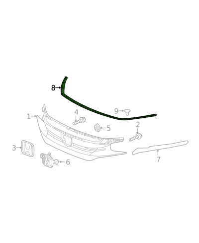 JOINT DE CAPOT CIVIC FK8 TYPE-R HONDA