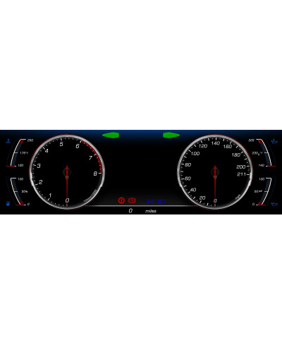 DASHBOARD DIGITAL HD COULEUR ULTRA-LARGE 12.3" ZADA TECH