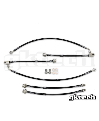 DURITES FLEXIBLES DE FREIN TRÉSSÉES AVIATIONS NISSAN 370Z GKTECH