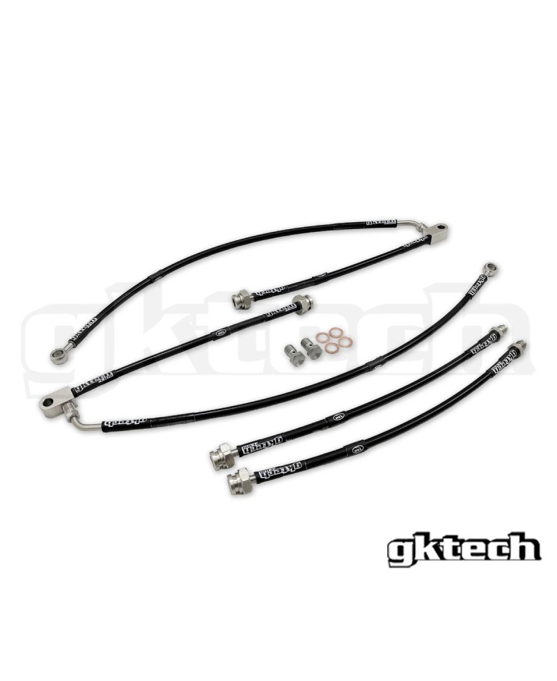 DURITES FLEXIBLES DE FREIN TRÉSSÉES AVIATIONS NISSAN 370Z GKTECH