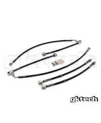 DURITES FLEXIBLES DE FREIN TRÉSSÉES AVIATIONS NISSAN 370Z GKTECH