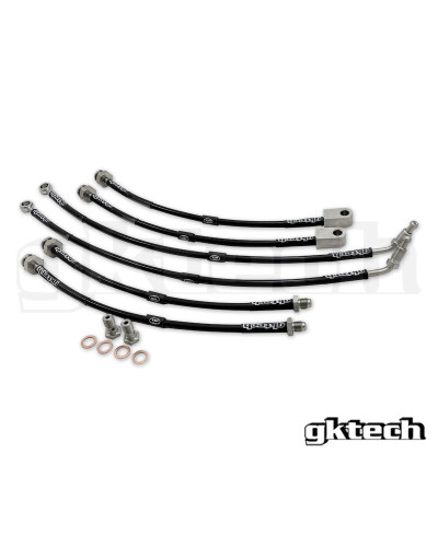 DURITES FLEXIBLES DE FREIN TRÉSSÉES AVIATIONS NISSAN 350Z GKTECH