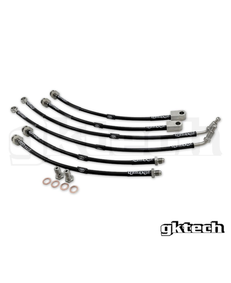 DURITES FLEXIBLES DE FREIN TRÉSSÉES AVIATIONS NISSAN 350Z GKTECH