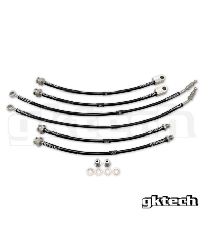 DURITES FLEXIBLES DE FREIN TRÉSSÉES AVIATIONS NISSAN 350Z GKTECH