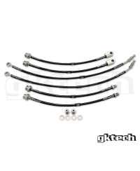 DURITES FLEXIBLES DE FREIN TRÉSSÉES AVIATIONS NISSAN 350Z GKTECH