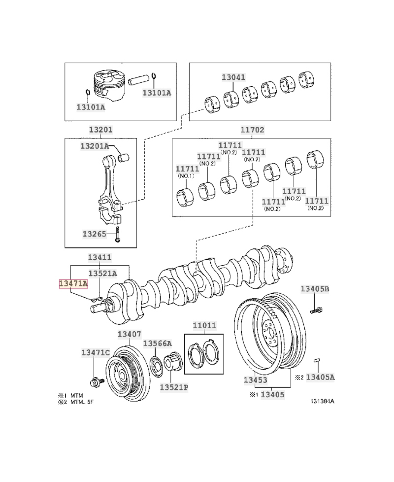 CLAVETTE VILEBREQUIN2JZGTE TOYOTA