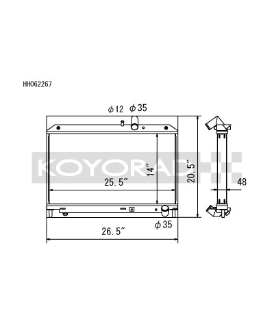 RADIATEUR ALUMINIUM MAZDA RX8 KOYO