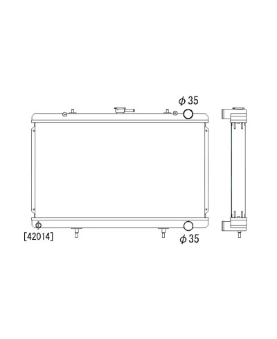 RADIATEUR ALUMINIUM NISSAN 200SX S13 CA18DET KOYORAD