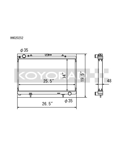 RADIATEUR ALUMINIUM NISSAN 200SX S13 SR20DET KOYORAD