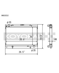 RADIATEUR ALUMINIUM NISSAN 200SX S13 SR20DET KOYORAD
